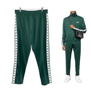 Golden Goose Pants Men XL Star Green White Track Joggers Sweat Side Stripe